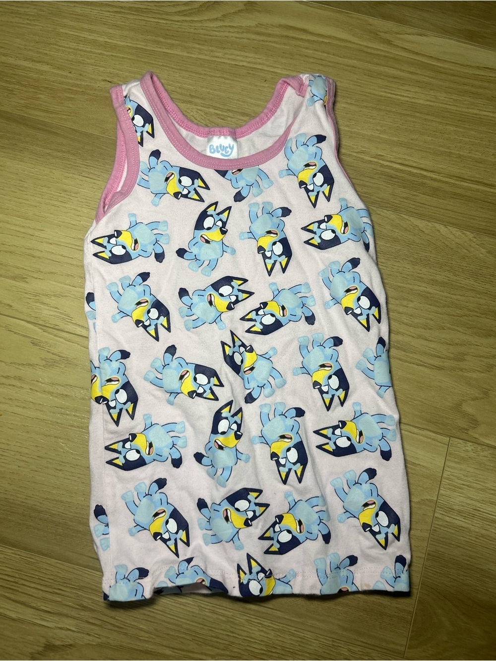 Girl's Pink Character Tank Top by Bluy